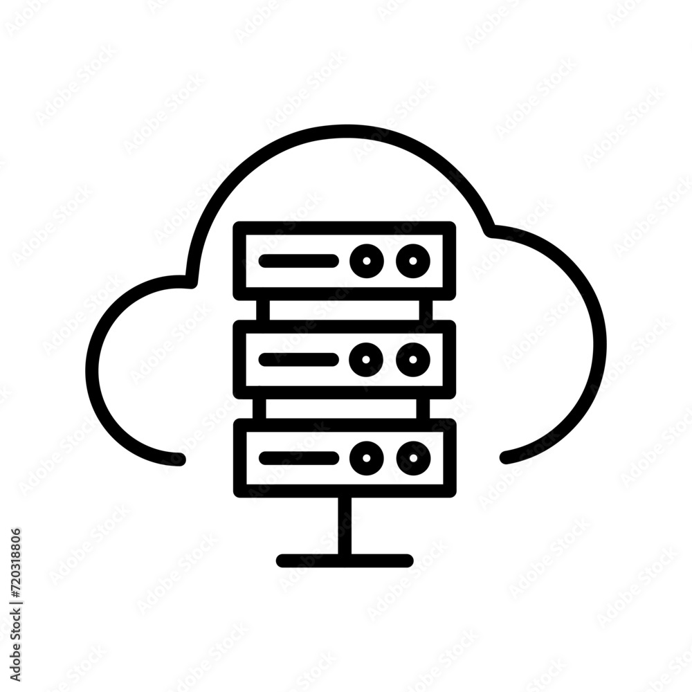 Hosting Vector Icon Hosting Vector Icon