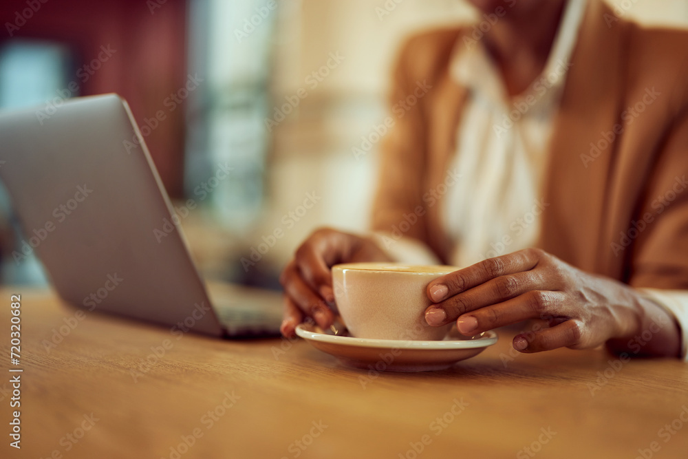Close-up of a cup of coffee, woman holding with her hands. Close-up of a cup of coffee, woman holding with her hands.