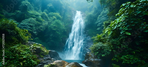 waterfall in the jungle