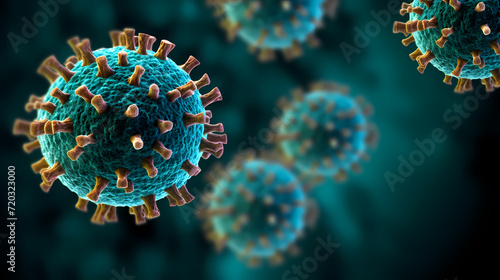 Wallpaper Mural Cell background, virus cells, medical research background Torontodigital.ca