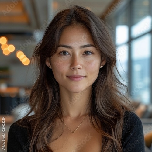 Wallpaper Mural portrait of a beautiful asian woman Torontodigital.ca