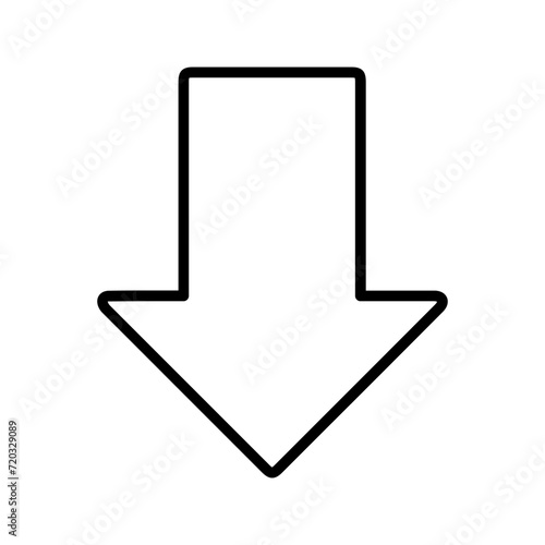 Down Vector Icon