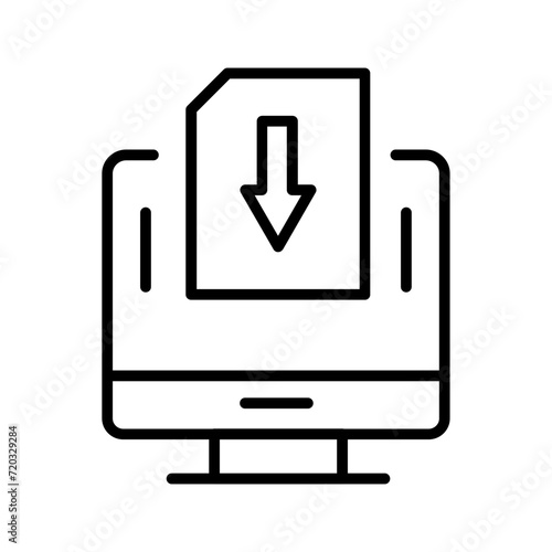 Down Vector Icon