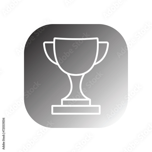 trophy icon vector