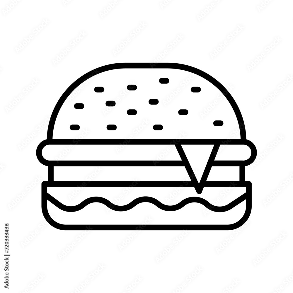 hamburger on a white background hamburger on a white background