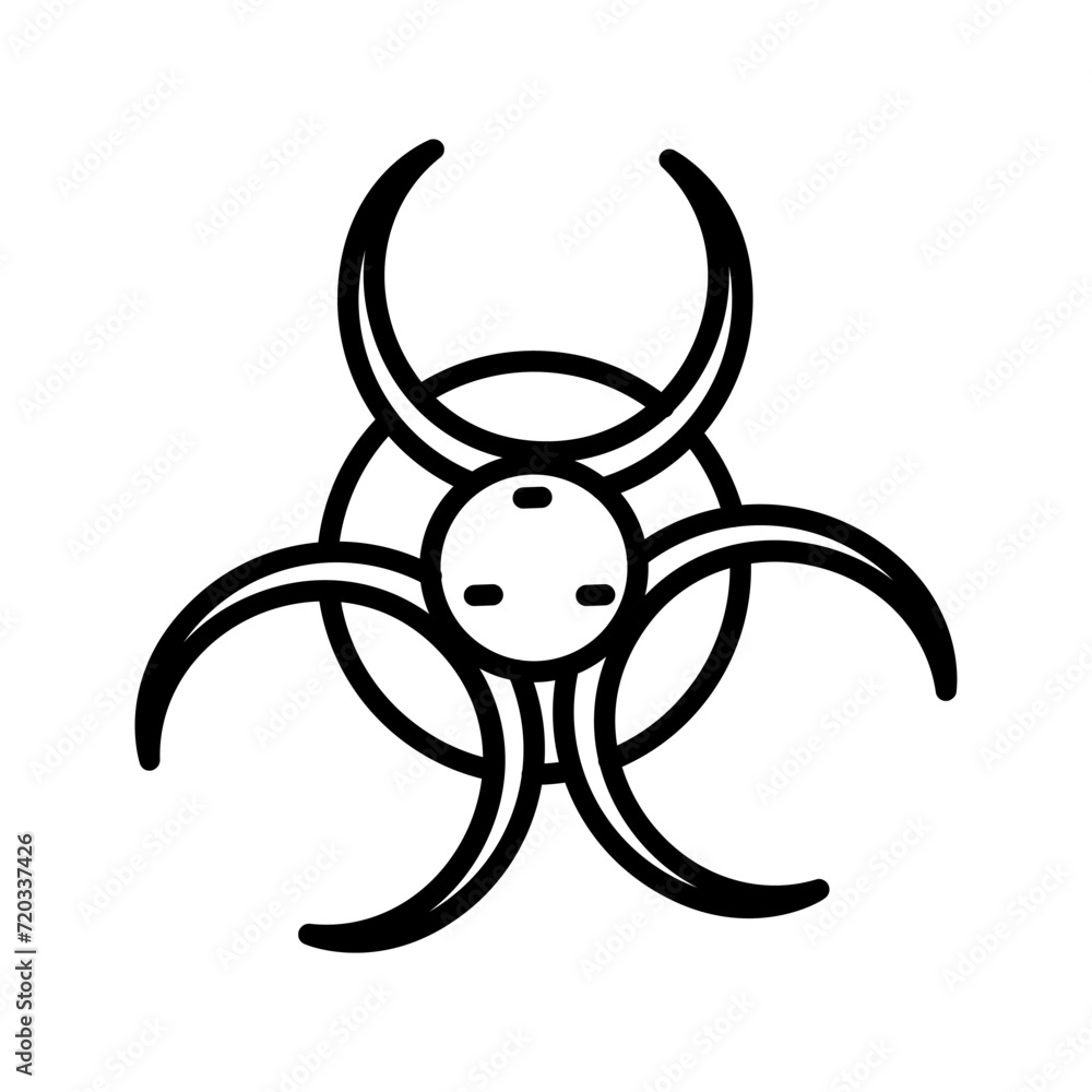 Biohazard Vector Icon Biohazard Vector Icon