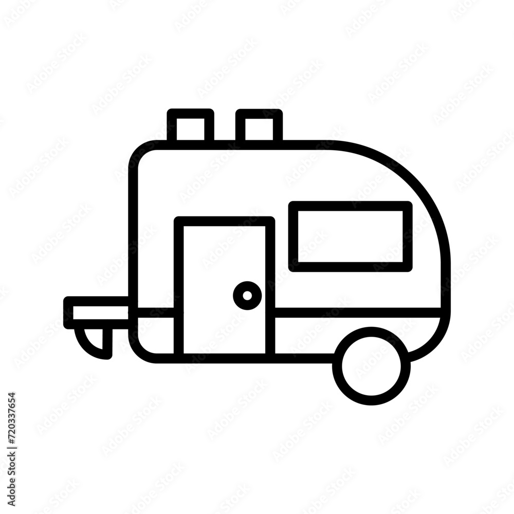 Trailer Vector Icon Trailer Vector Icon