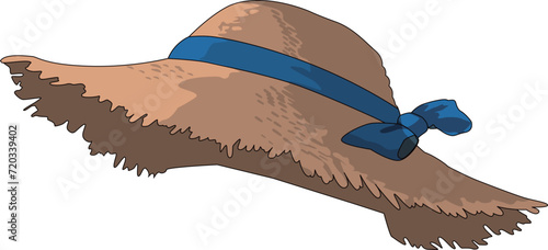 麦わら帽子（straw hat）(eps)