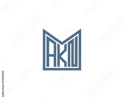 AKN logo design vector template