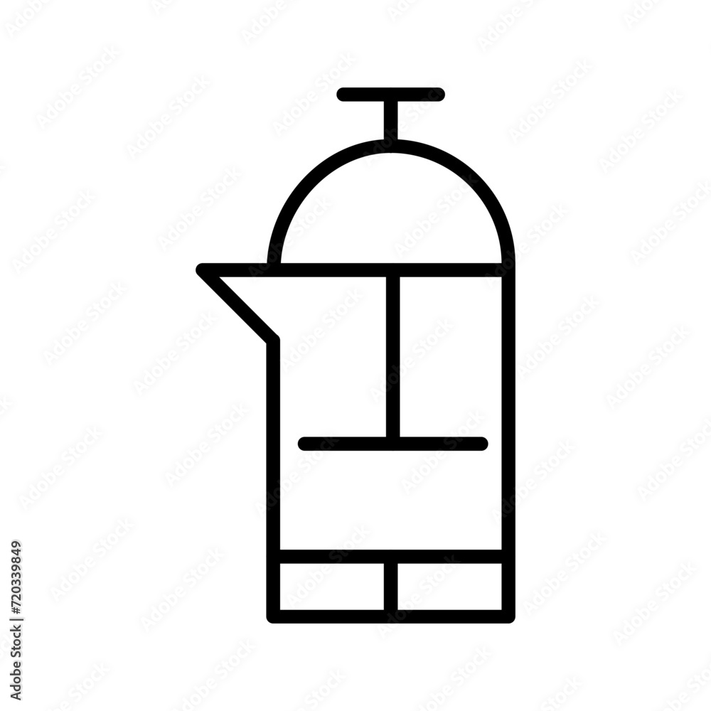French Press Vector Icon French Press Vector Icon