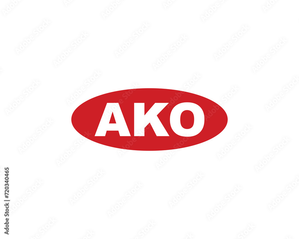 AKO logo design vector template AKO logo design vector template