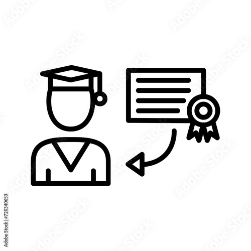 Receiving Degree Vector Icon