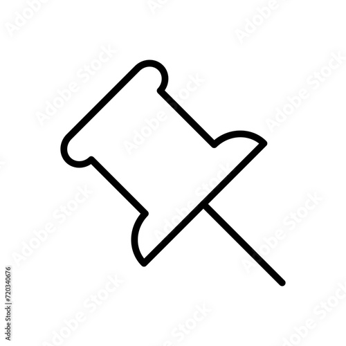 Push Pin Vector Icon