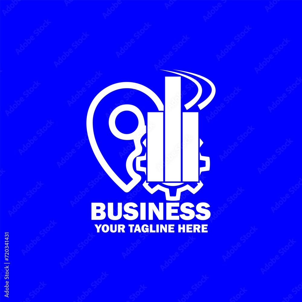 Abstract Initial Logo.White color isolated on Blue Background. Business Branding Logos. Flat Vector Logo Design Template Element icon. Abstract Initial Logo.White color isolated on Blue Background. Business Branding Logos. Flat Vector Logo Design Template Element icon.