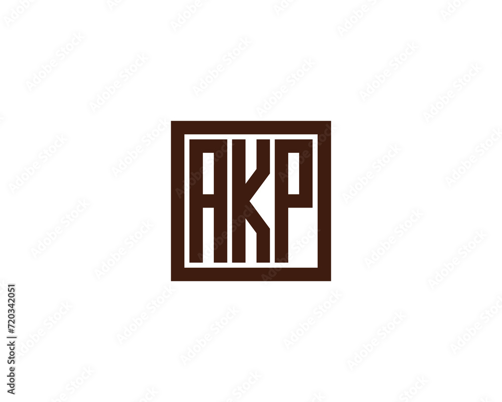AKP logo design vector template AKP logo design vector template