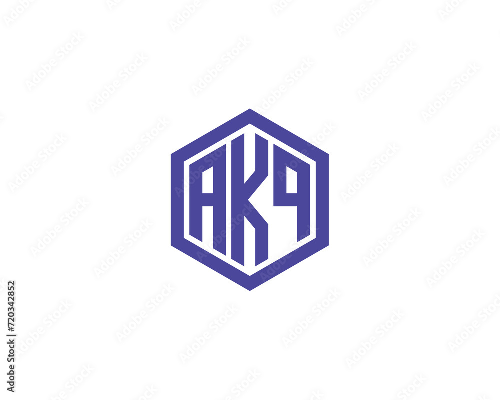 AKQ logo design vector template AKQ logo design vector template
