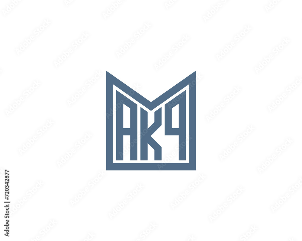 AKQ logo design vector template AKQ logo design vector template