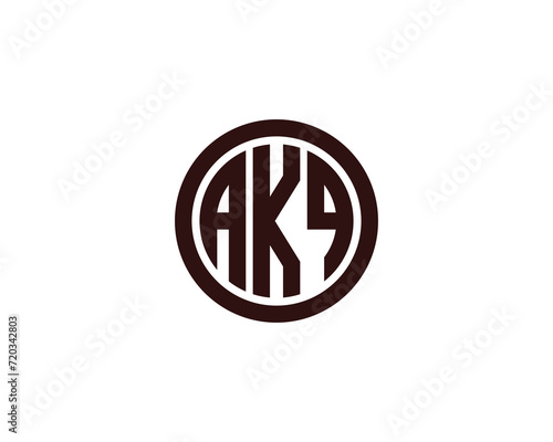 AKQ logo design vector template