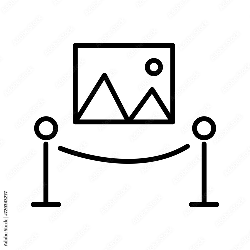 Painting Exhibit Vector Icon Painting Exhibit Vector Icon