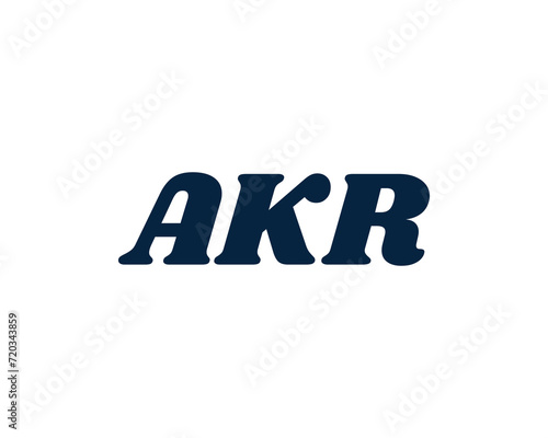 AKR logo design vector template