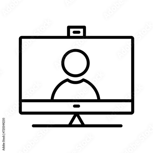 Video Communication Vector Icon