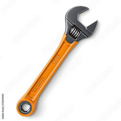Pipe wrench isolated on white background  flat design  png 