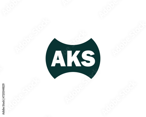 AKS logo design vector template photo