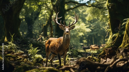deer in tropical forest