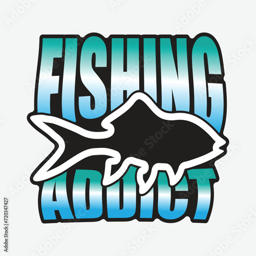  fishing addict unique t-shirt design 