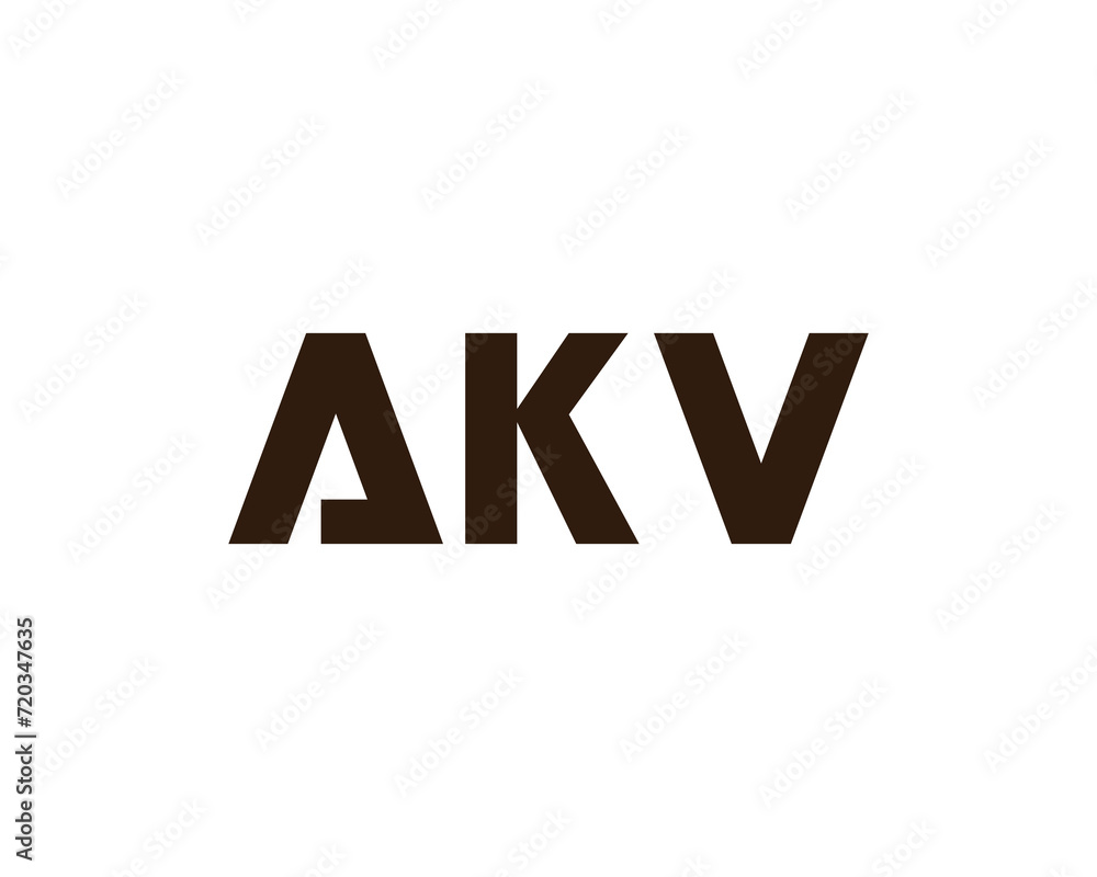 AKV logo design vector template AKV logo design vector template