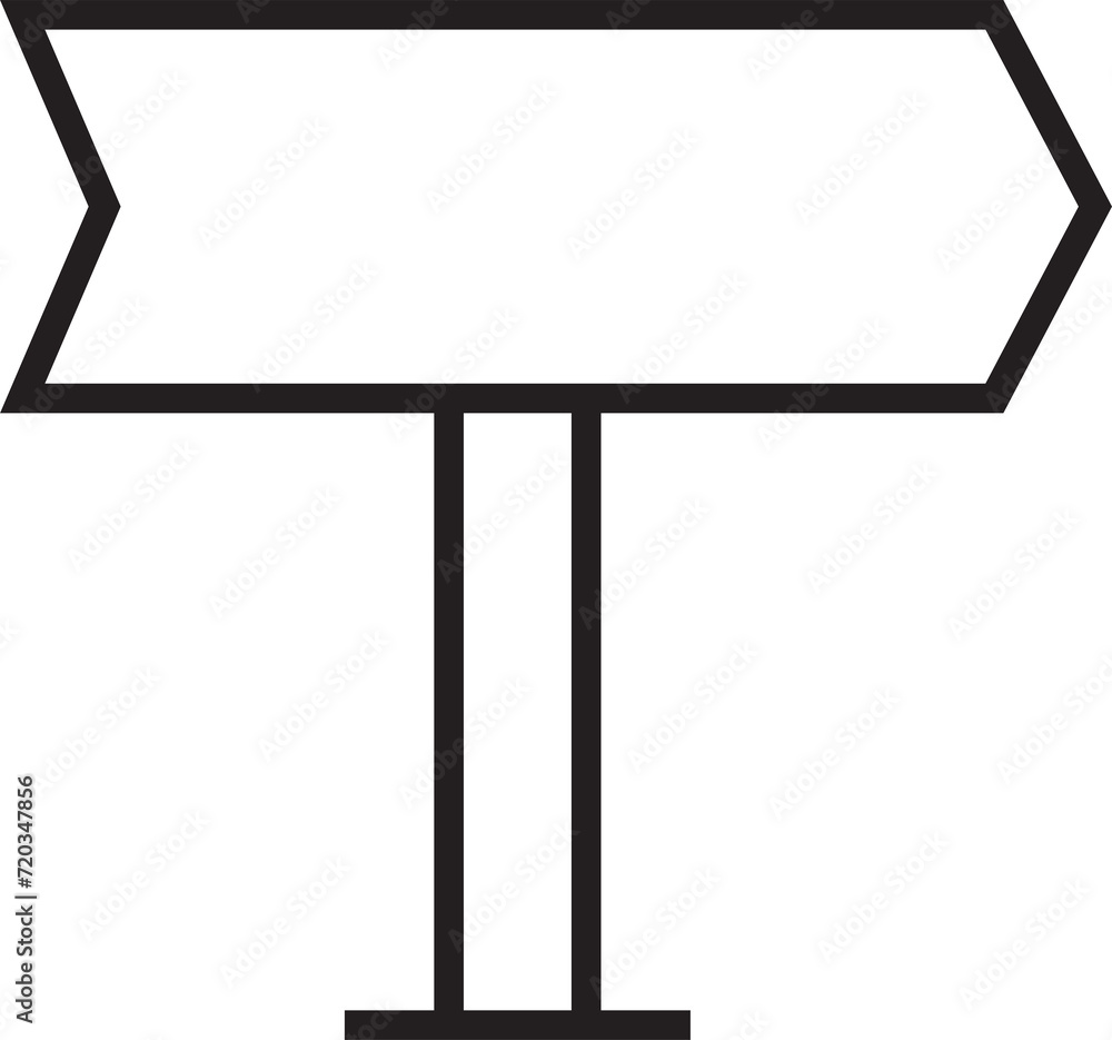 Fototapeta premium Street Signpost Icon 