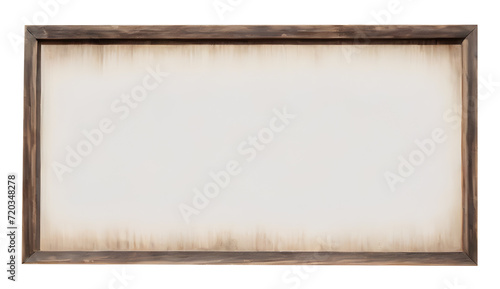 Wooden sign clean blank screen isolated PNG
