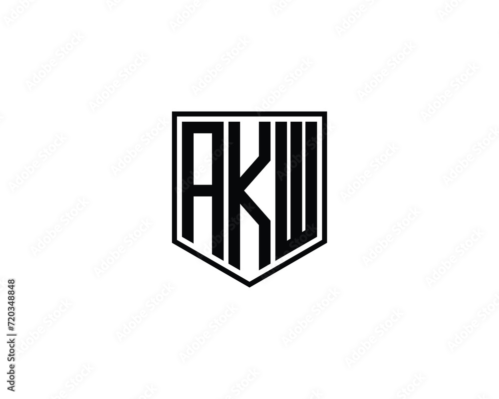 AKW logo design vector template AKW logo design vector template