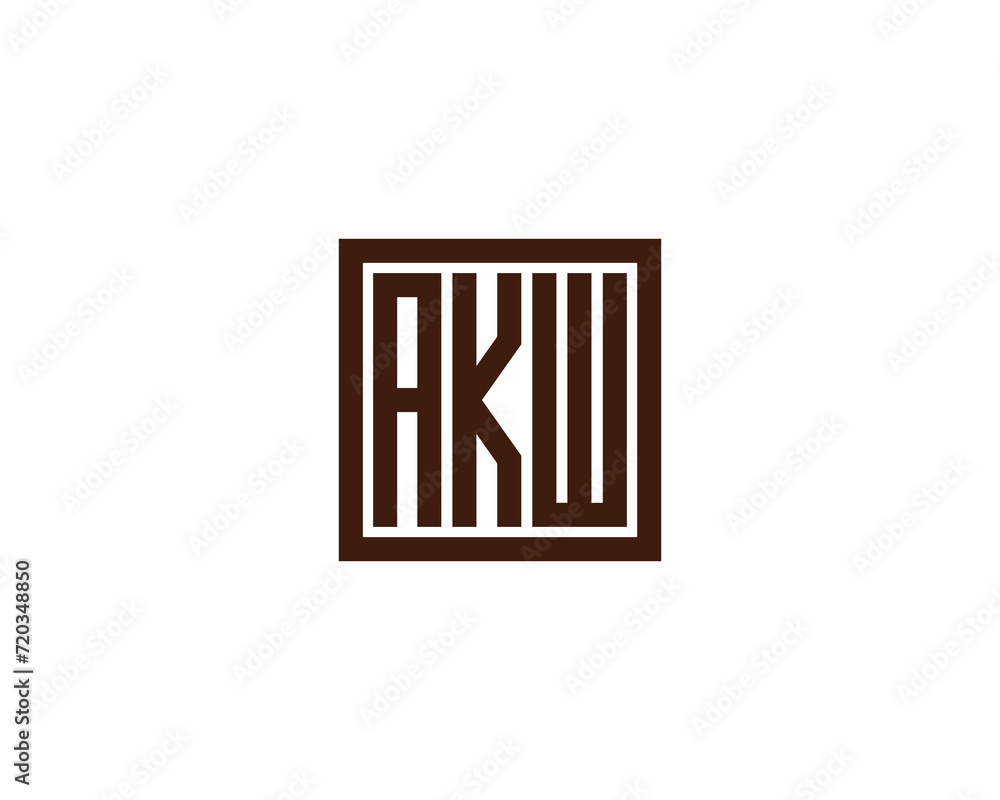 AKW logo design vector template AKW logo design vector template