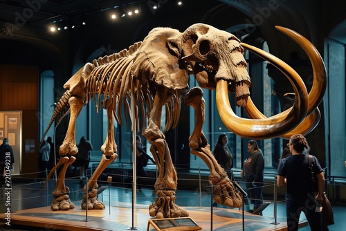 Fossil of a Mammoth in Library © Hungarian