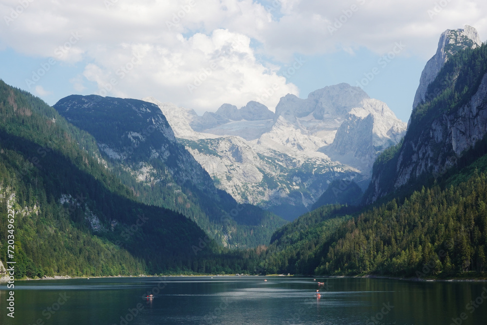 Gosau lake in the Austrian Alps