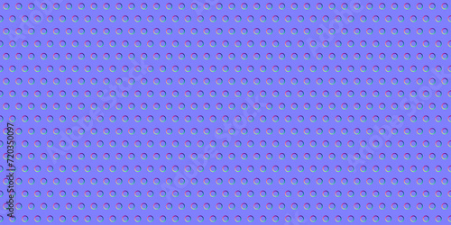 Obraz na płótnie Seamless perforated steel grid normal map background texture