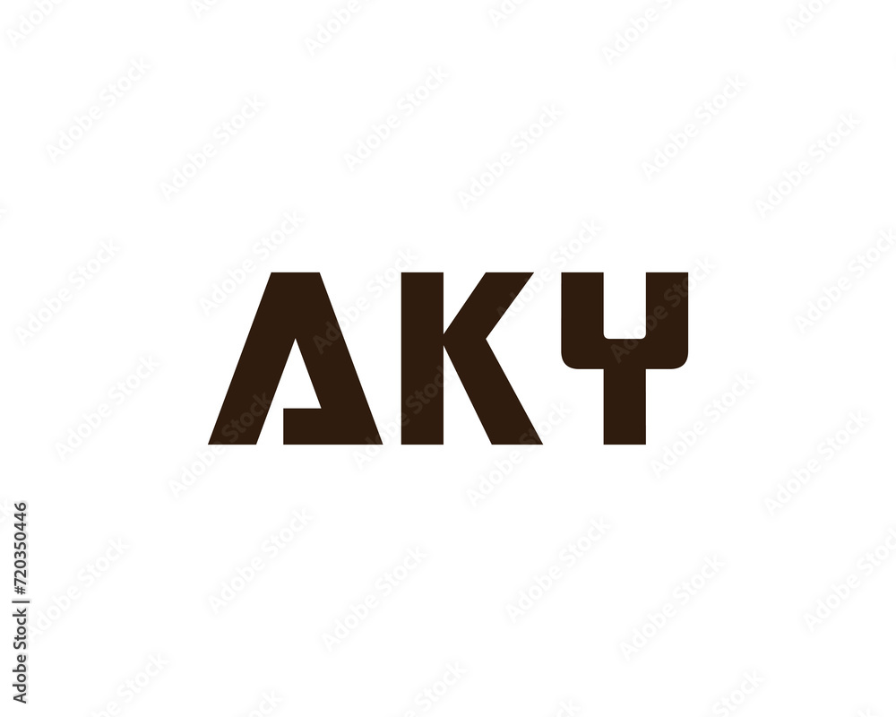 AKY logo design vector template AKY logo design vector template