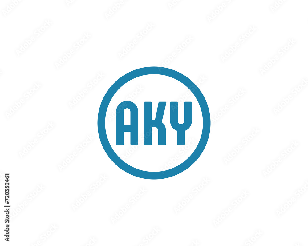 AKY logo design vector template AKY logo design vector template
