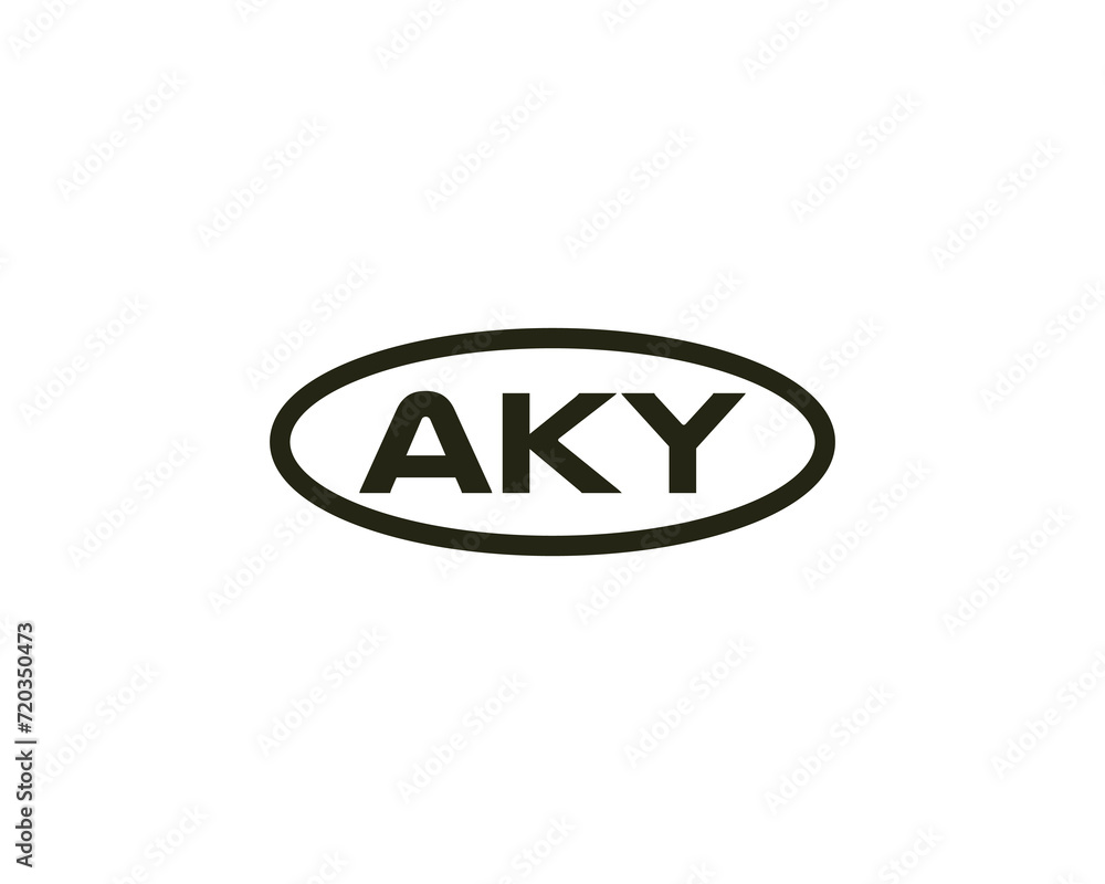 AKY logo design vector template AKY logo design vector template