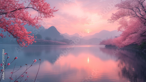 Serene landscape twilight © JAX