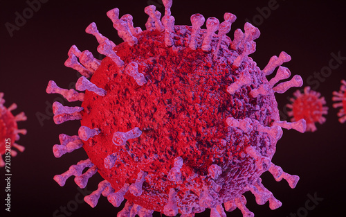Covid-19 virus icon, Sars Cov 2 Bacteria, coronavirus pandemic and X epidemic

