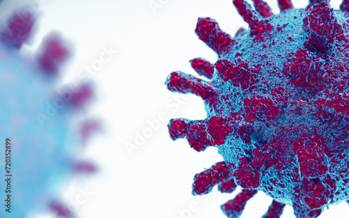 Covid-19 virus icon, Sars Cov 2 Bacteria, coronavirus pandemic and X epidemic
