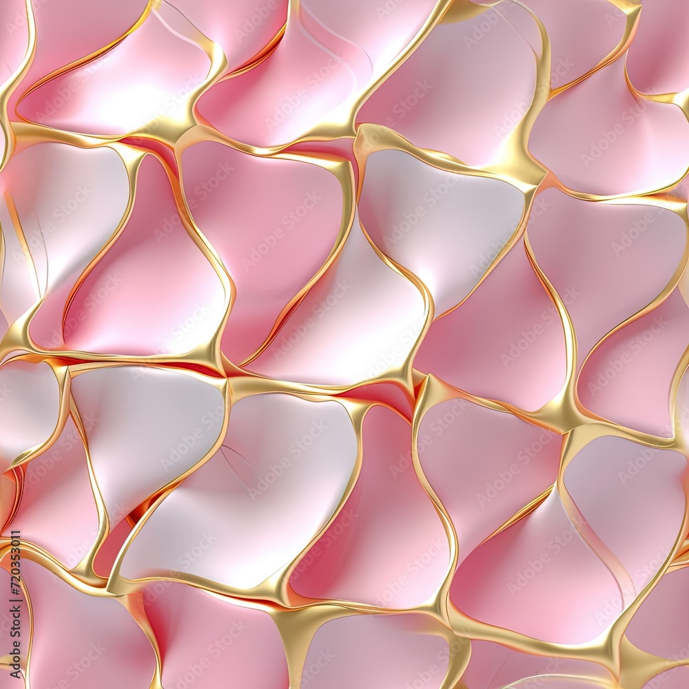 pink and gold 3D modern pattern pink and gold 3D modern pattern