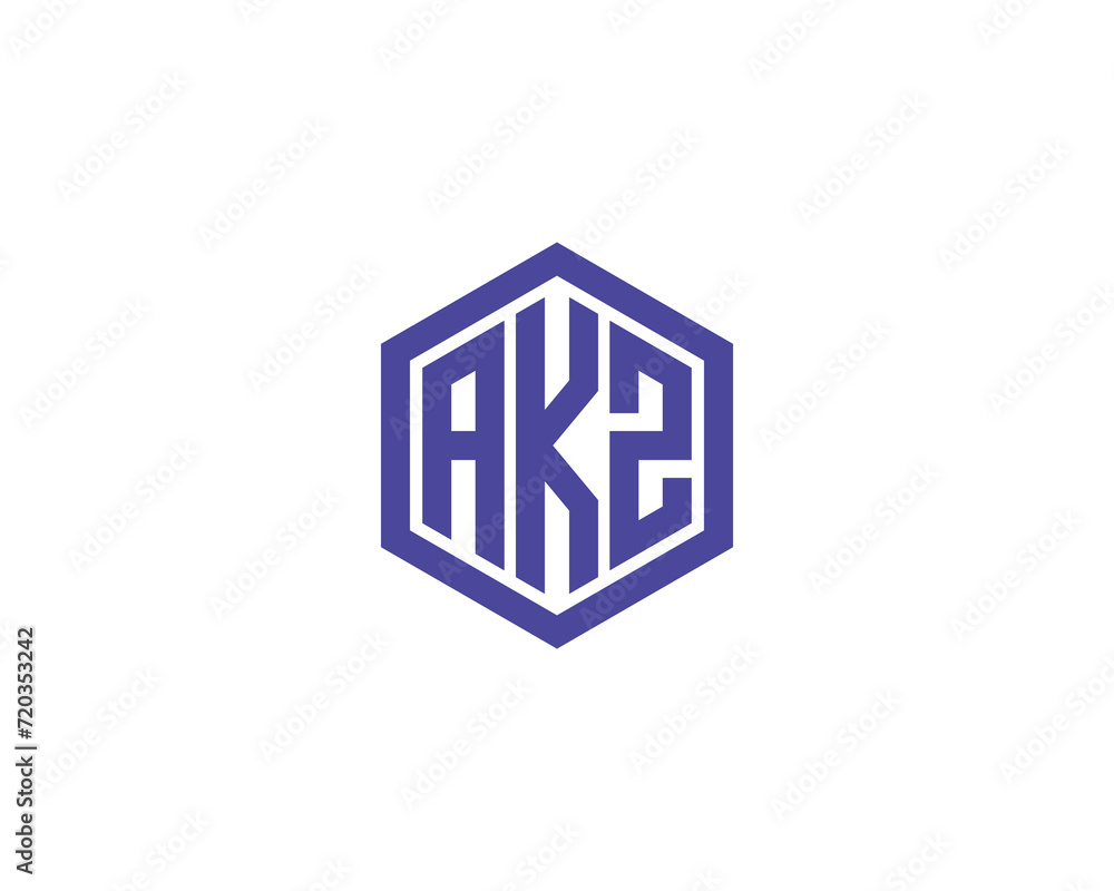 AKZ logo design vector template AKZ logo design vector template