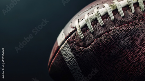 wallpaper banner of a American football concept, ball, symbol, with empty copy space © Uwe
