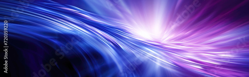 Abstract blue and purple background. Light lines. Motion blur. 
