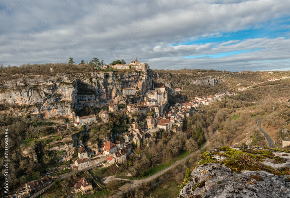 Rocamadour, a city in the Lot region of France, dates back to the middle ages. It has been a centre of pilgrimage since the 15th century and attracts numerous tourists each year