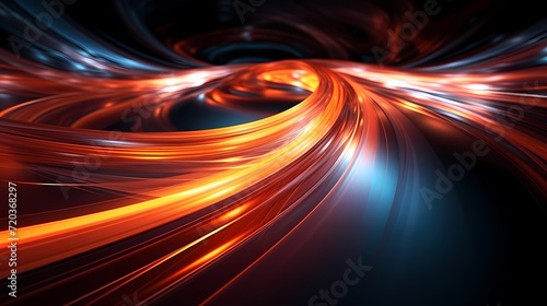 Glowing road speed lines  neon speed abstract background