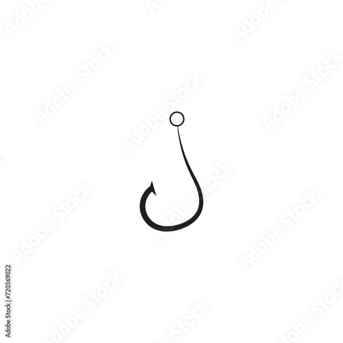 fishing hook logo icon